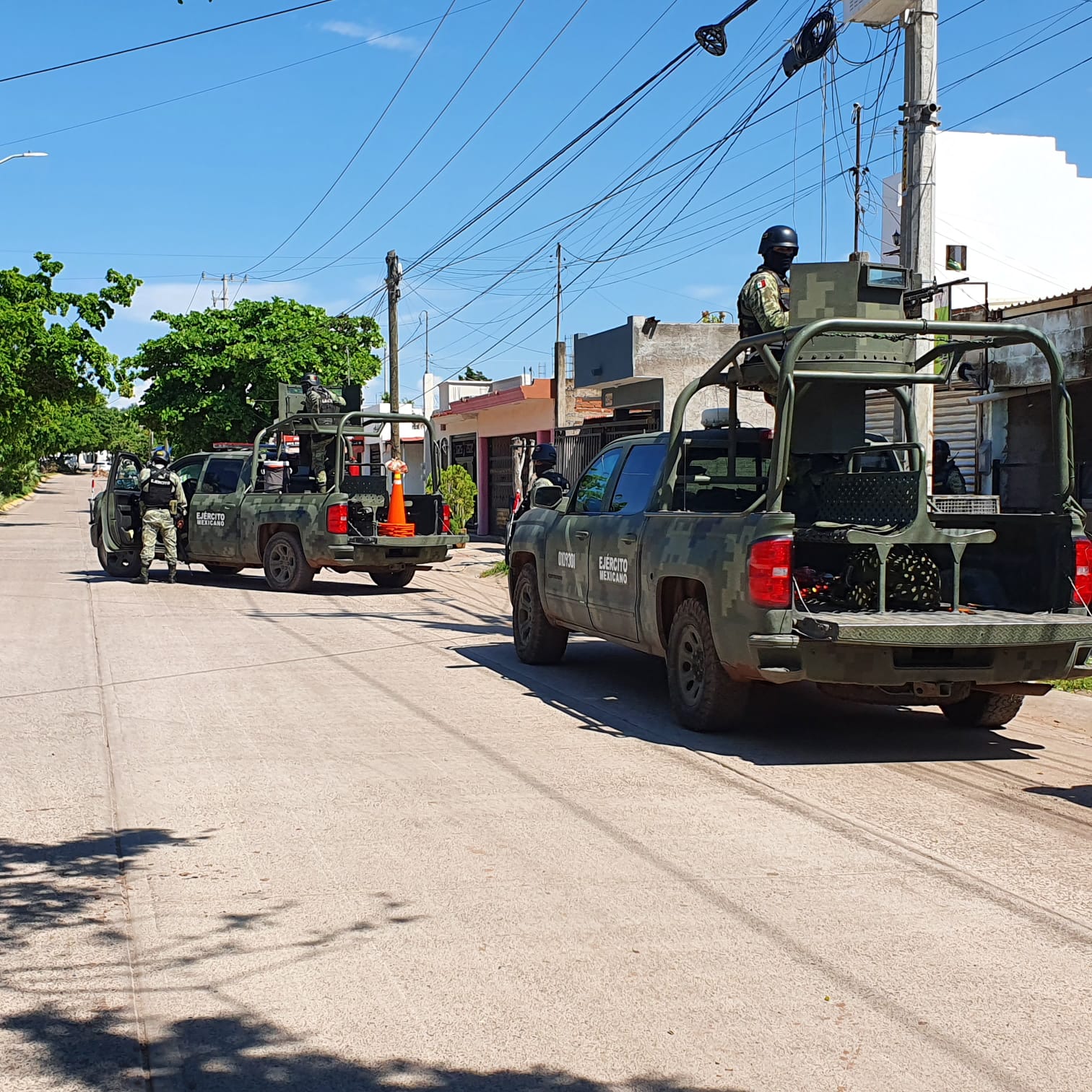 Elementos del Ejército Mexicano en Culiacán.