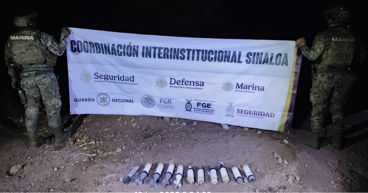 Marinos localizan 11 explosivos artesanales