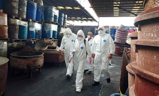 FGR destruye e inhabilita casi 4 toneladas y 8 mil litros de precursores químicos en Michoacán