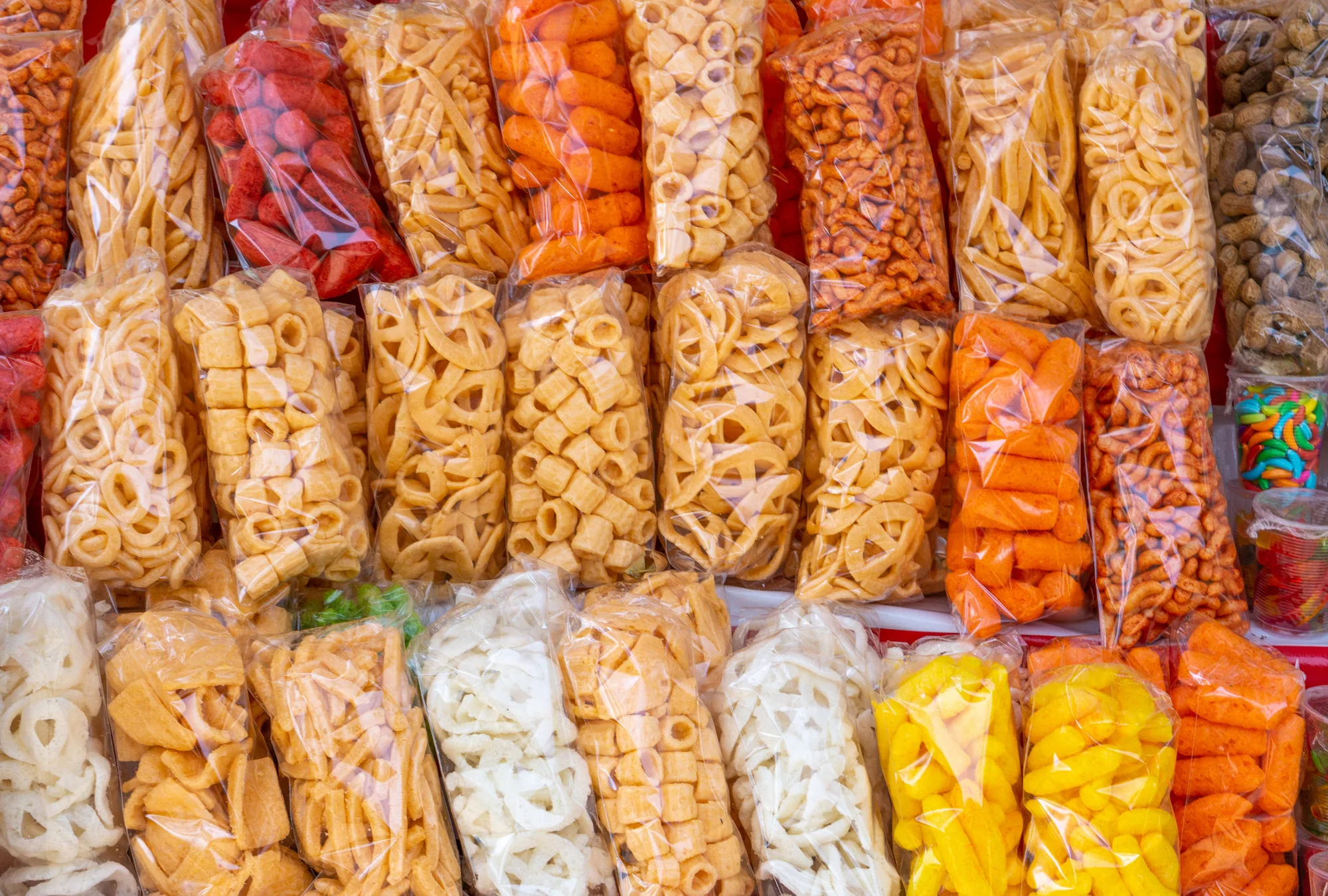 Bolsas de frituras.