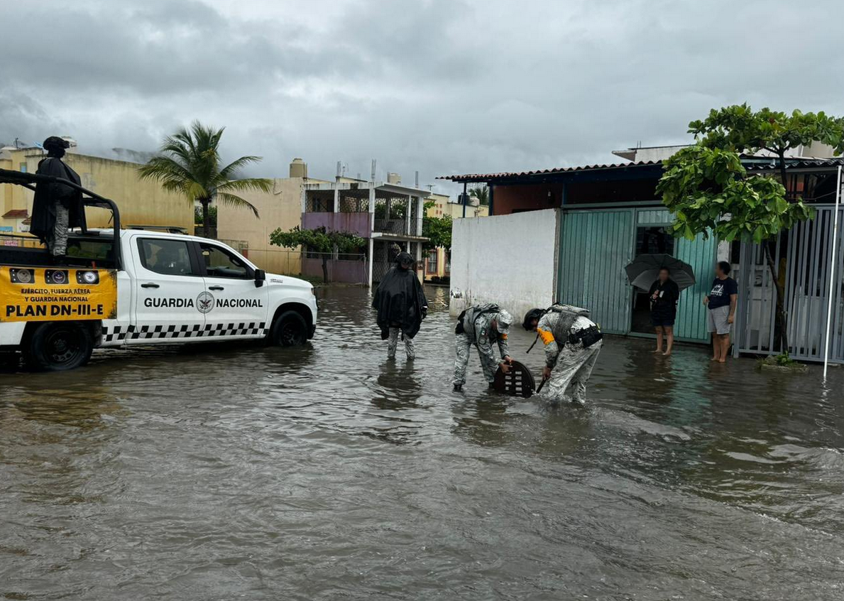 Guardia Nacional activa Plan DN-III-E en Guerrero tras efectos de la tormenta tropical Dalila