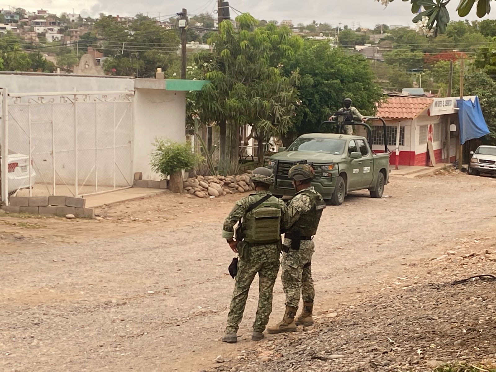 Ejército Mexicano en el lugar del hallazgo.
