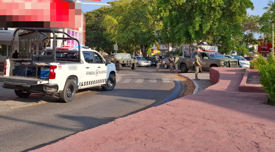 Ejército Mexicano y Guardia Nacional aseguran sitio del crimen