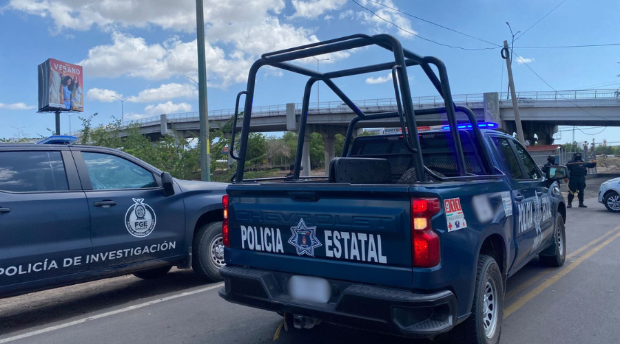Policía Estatal Preventiva en la escena del crimen