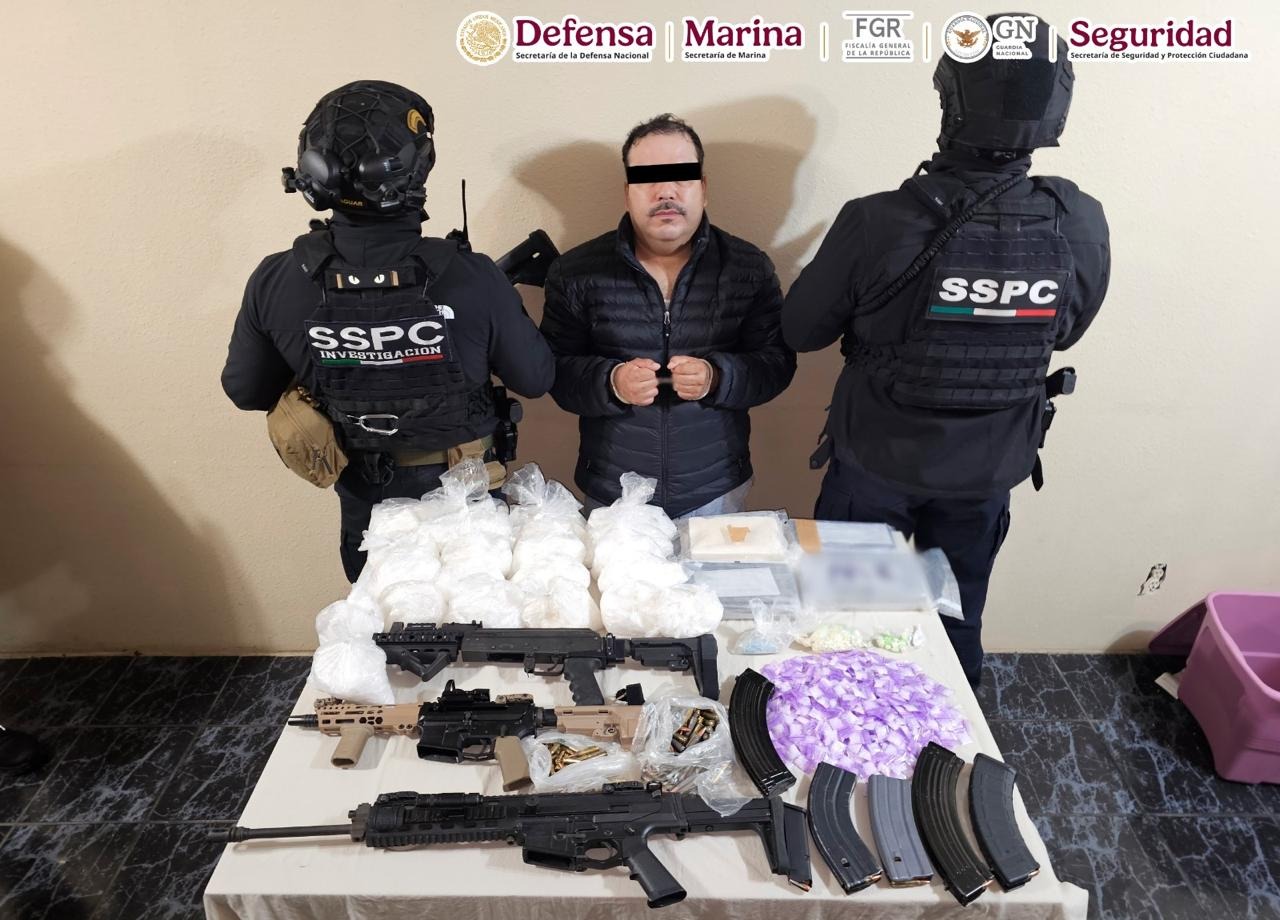Cae en Tijuana líder de célula delictiva acusado de distribución de droga y violencia