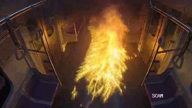 VIDEO: Tras perder demanda de divorcio, hombre prende fuego a vagón del metro en Seúl