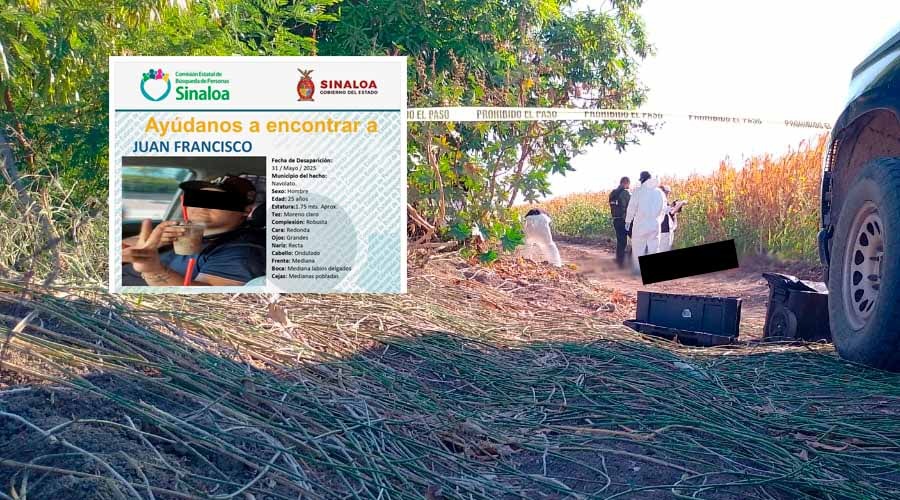 Autoridades identifican al hombre localizado sin vida en el ejido Pueblo Nuevo