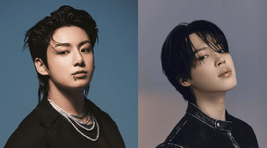 Jungkook y Jimin de BTS.