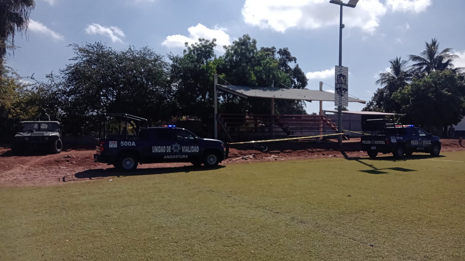 Campo de futbol en La Reforma, Angostura