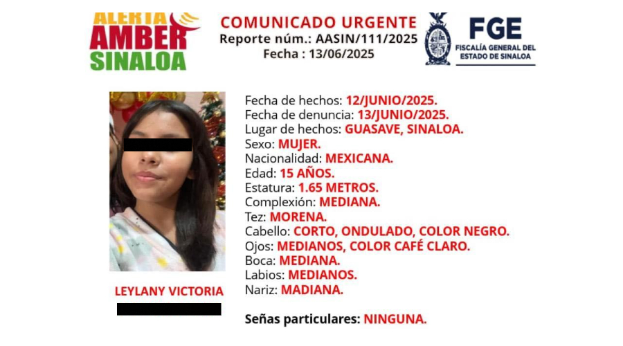 Ficha de búsqueda de Leylany Victoria.