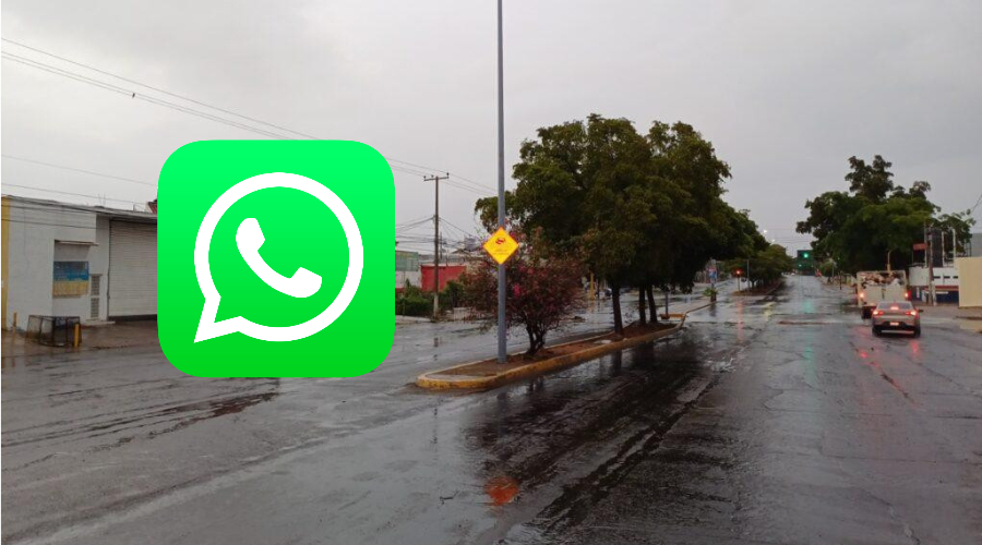 Día lluvioso en Culiacán.