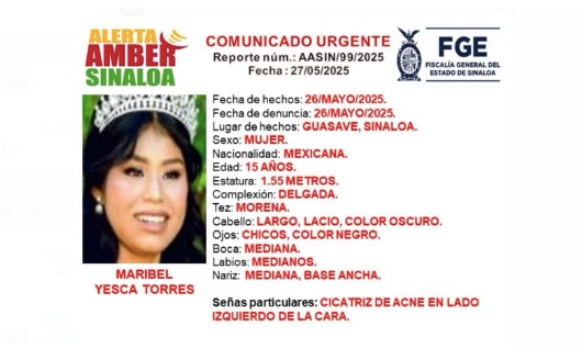 Adolescentes desaparecidas recientemente en Sinaloa.