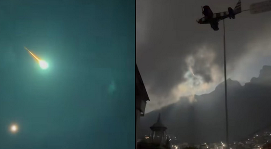 VIDEO: Captan caída de presunto meteorito en Monterrey, Nuevo León