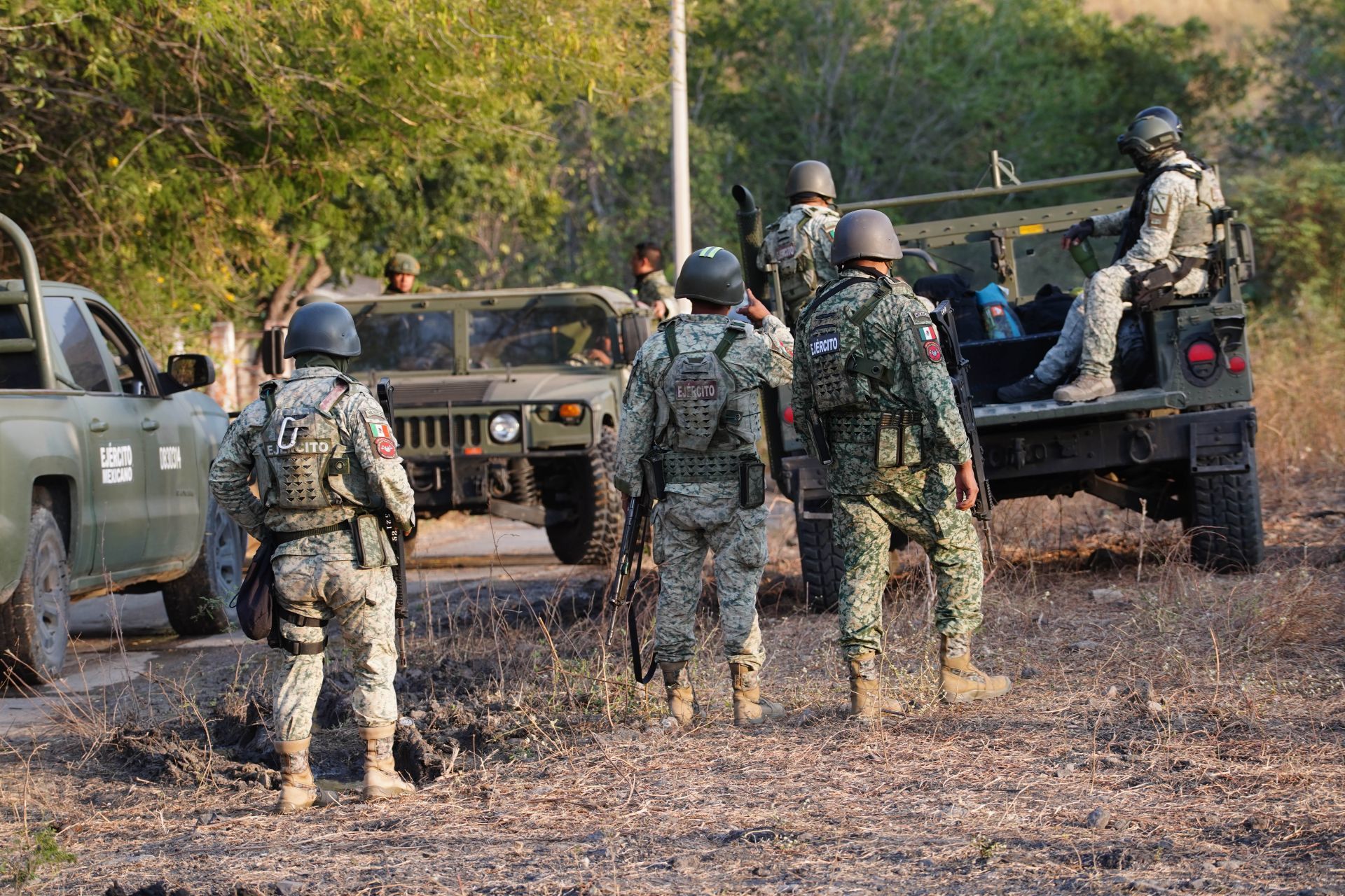 Militares en operativo