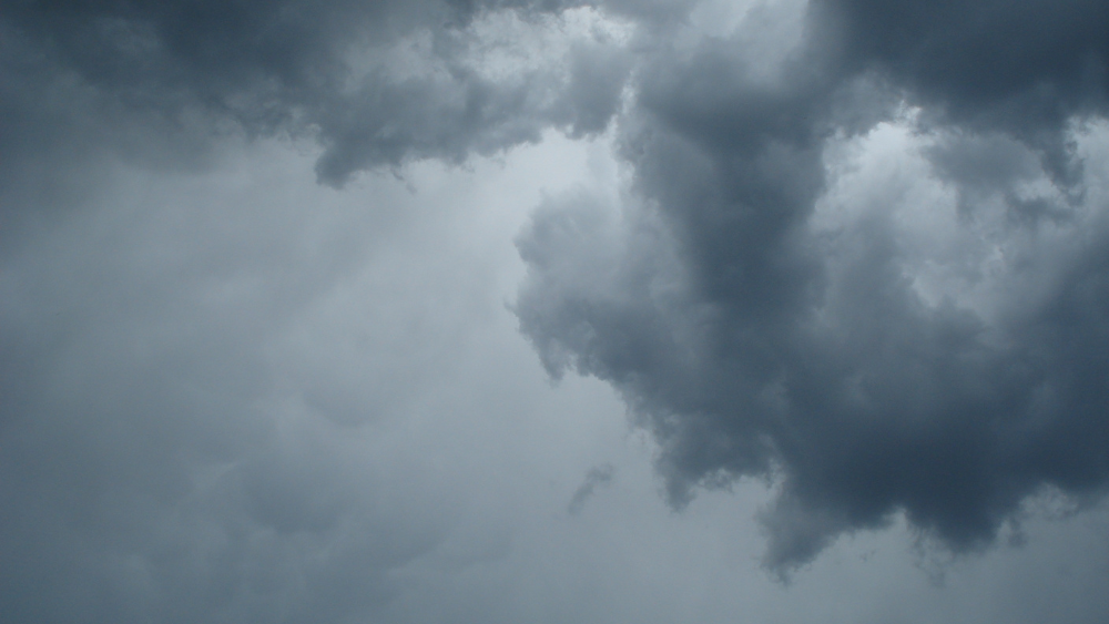 Cielo nublado.