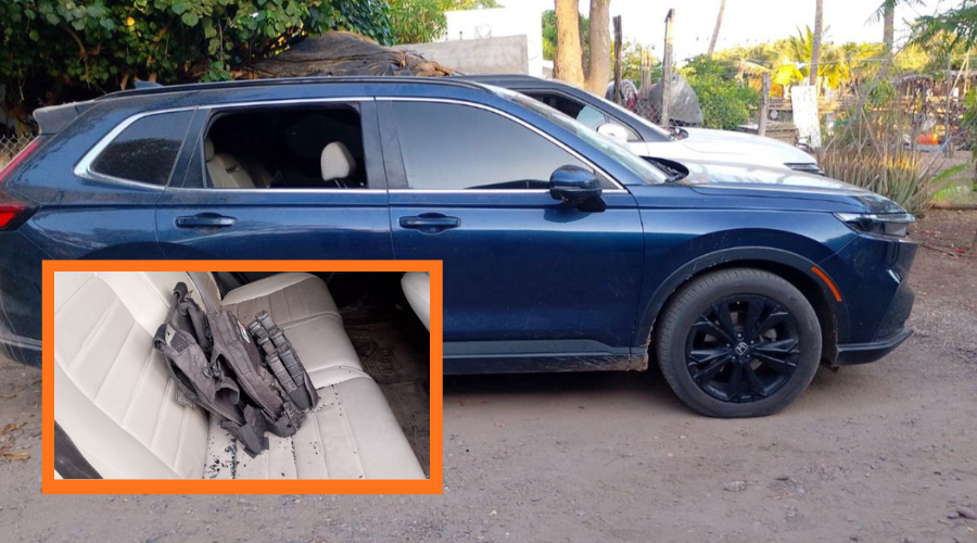 Autoridades aseguran vehículos, armas y otros objetos ilegales