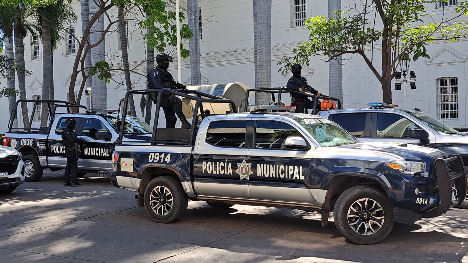 Patrulla de la Secretaría de Seguridad Municipal