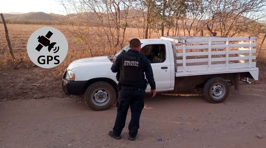 Camioneta recuperada por GPS