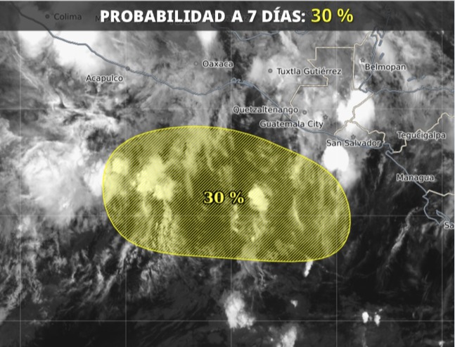 Perturbación tropical con potencial para desarrollo ciclónico.