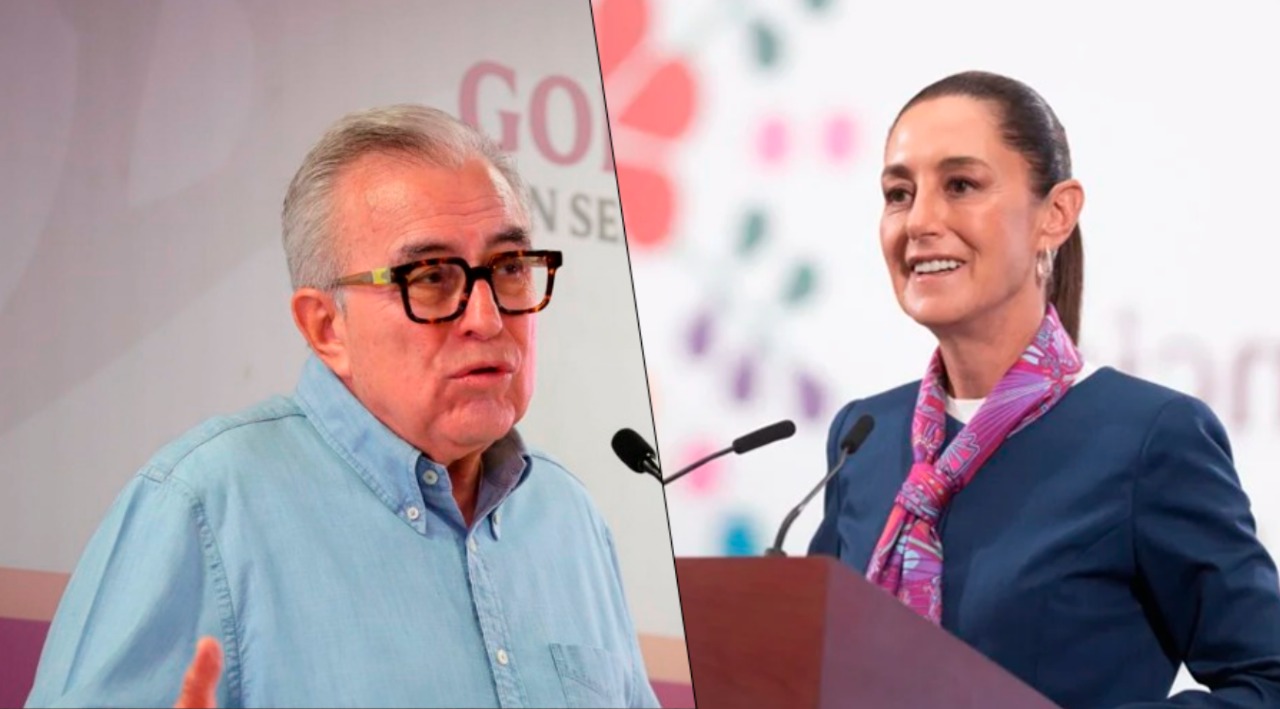 Rubén Rocha Moya y Claudia Sheinbaum