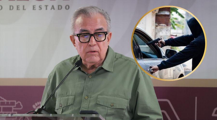 Rocha Moya habla sobre el robo de vehículos en Sinaloa.