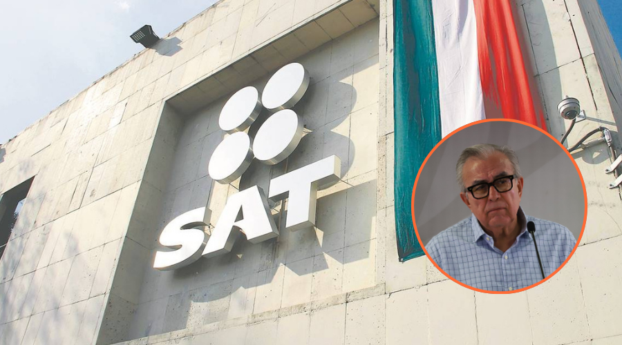 Rubén Rocha Moya informa sobre la deuda del gobierno con el SAT.