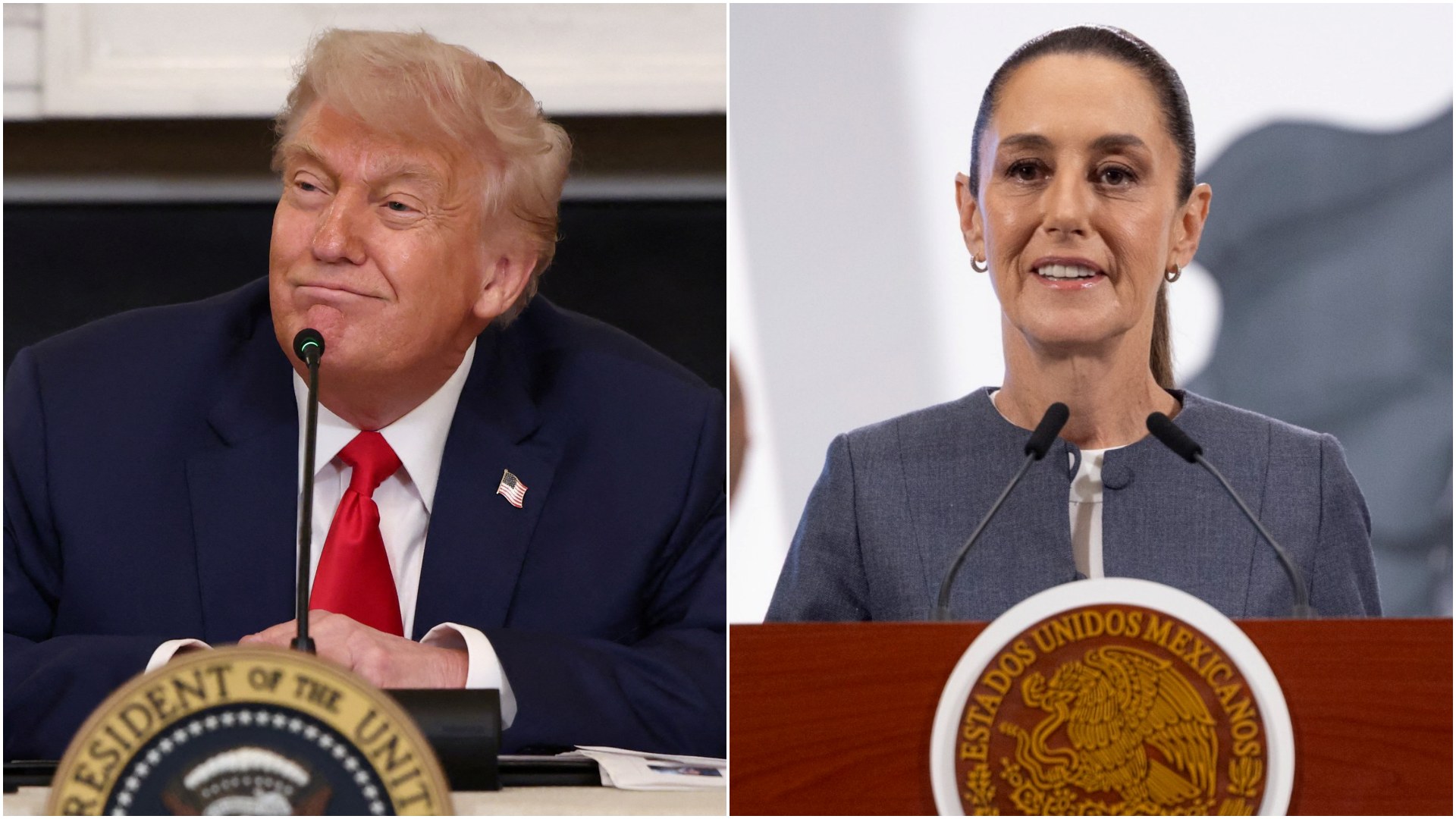 Claudia Sheinbaum y Donald Trump