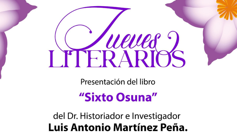 Invitación a la presentación de libro Sixto Osuna