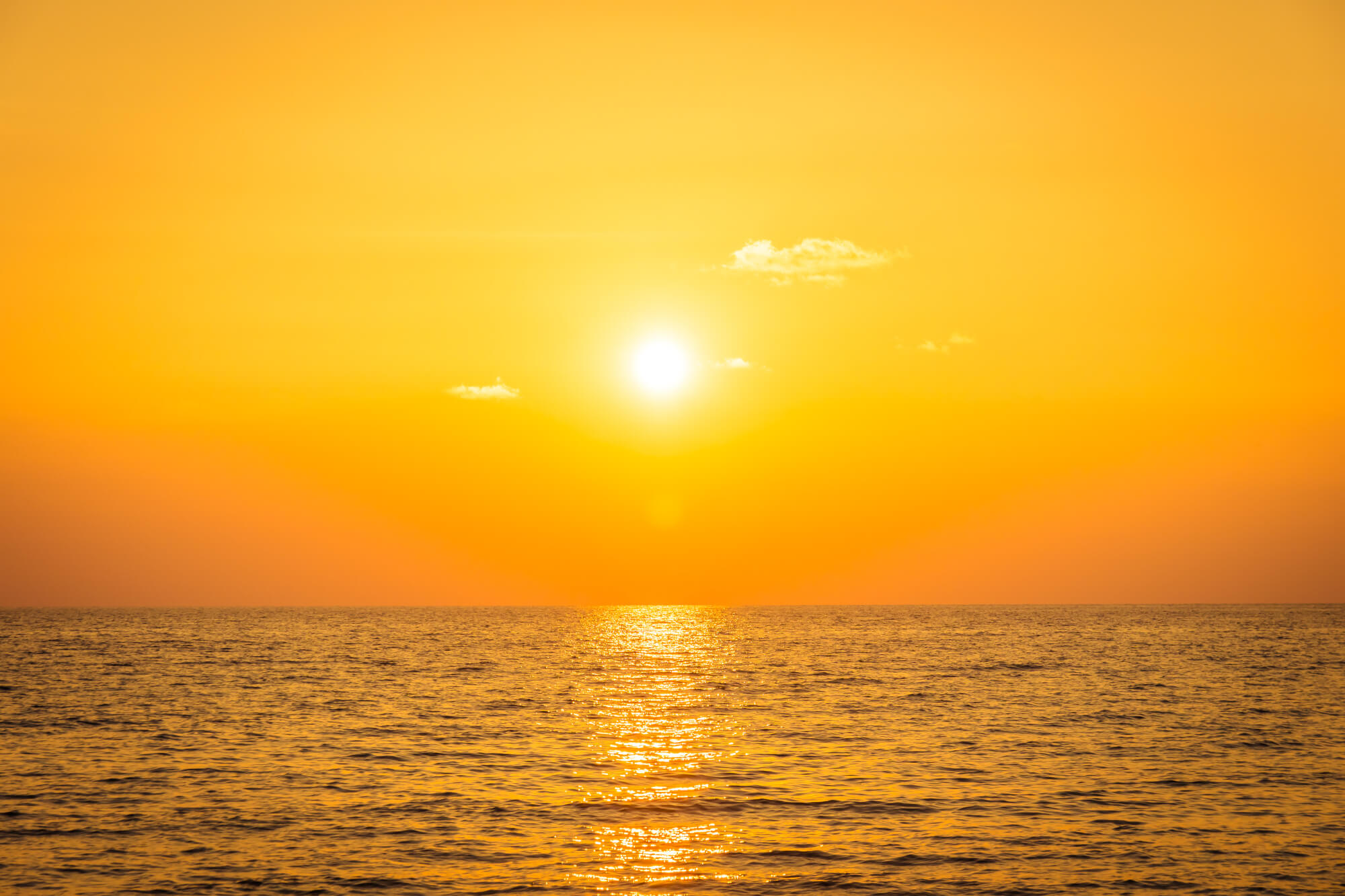 Sol directo en la playa.
