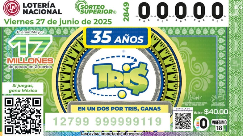 Sorteo Superior 2849: descubre si tu billete fue ganador en la Lotería Nacional