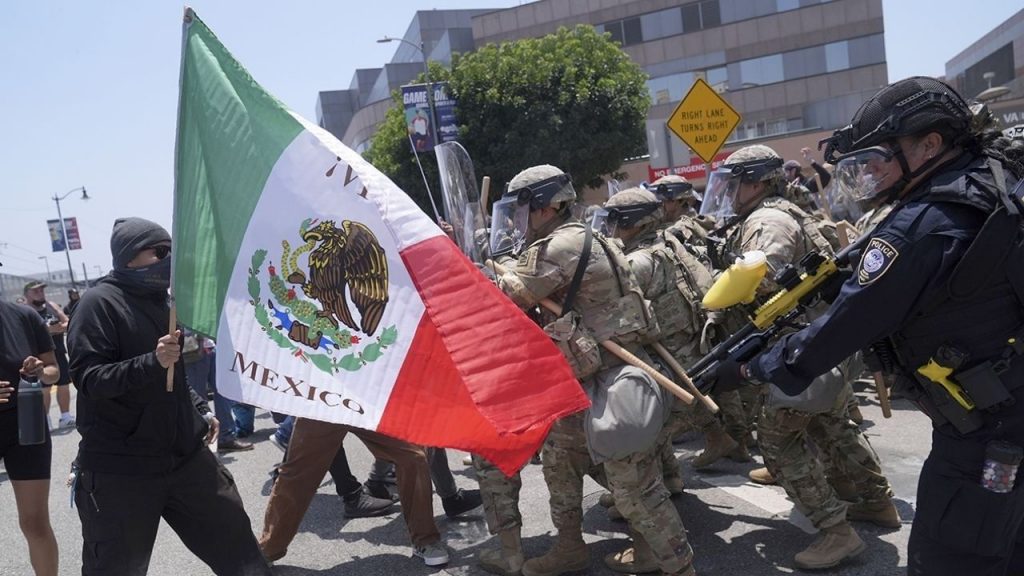 Toque de queda en el centro de Los Ángeles por disturbios en protestas migratorias