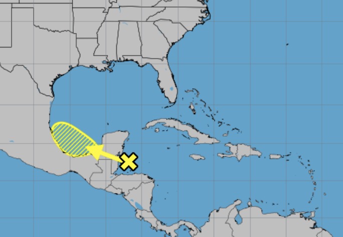 Zona de baja presión con probabilidad para desarrollo ciclónico. NHC