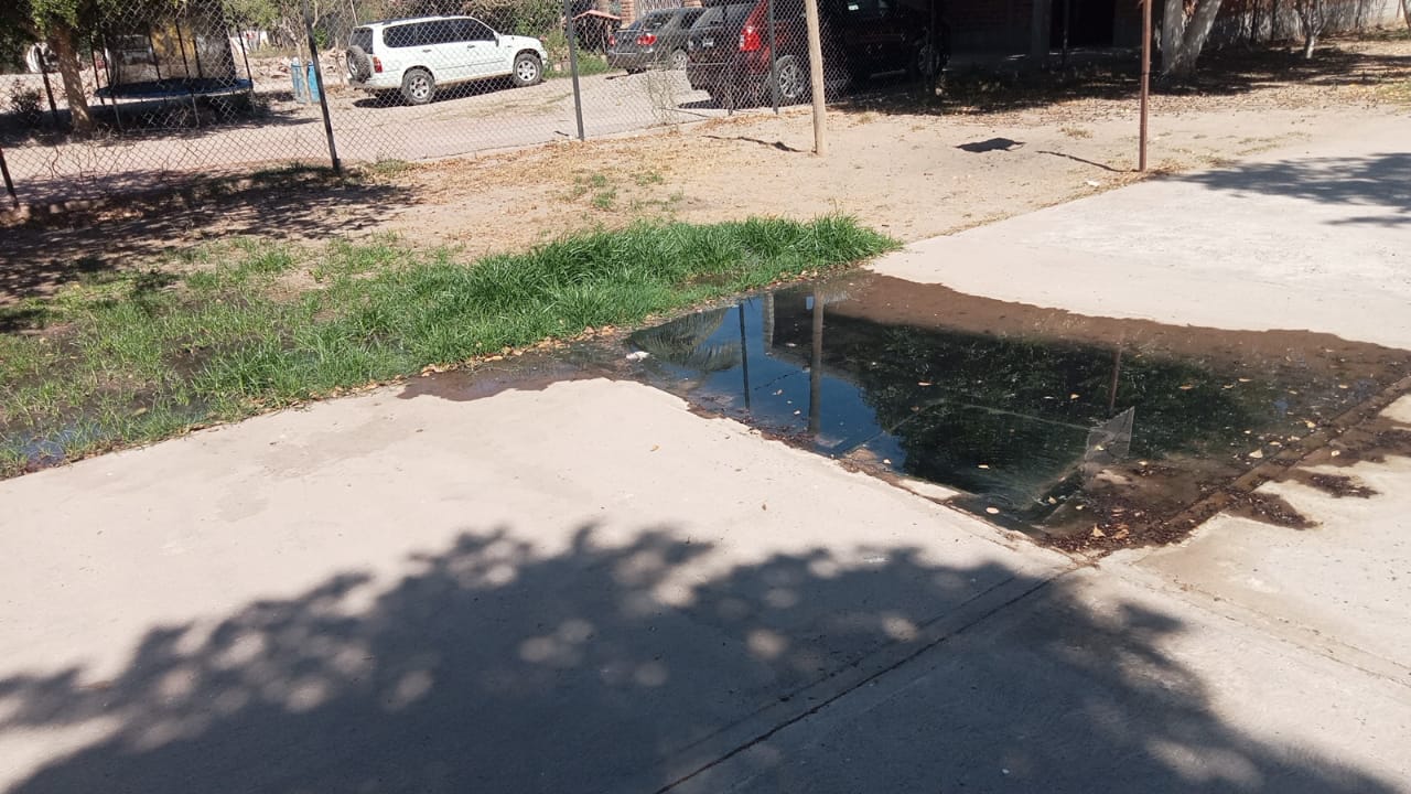 Charco de agua negra