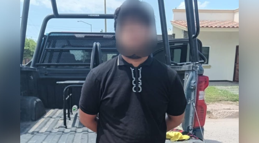 Autoridades detienen a sujeto por portar un arma de fuego en el municipio de Navolato