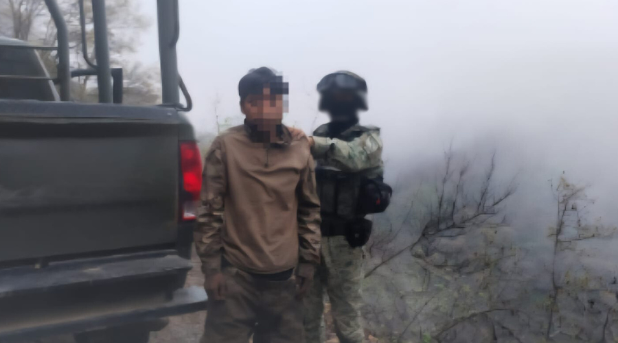 Ejército Mexicano detiene a un civil menor de edad