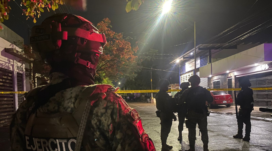 Ejército Mexicano delimita el área tras el reporte del homicidio