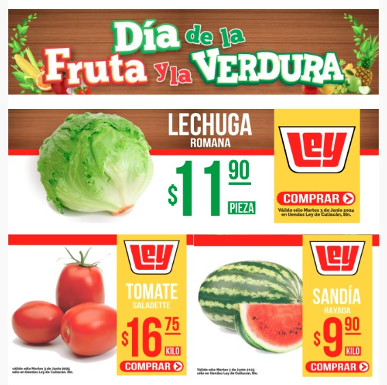 Ofertas del martes 3 de junio
