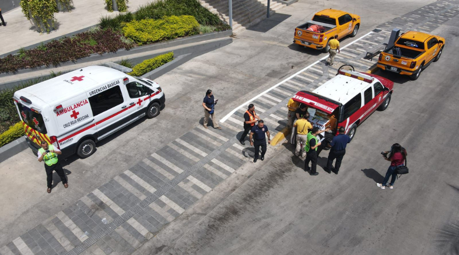 Autoridades realizan simulacro en hotel de Mazatlán