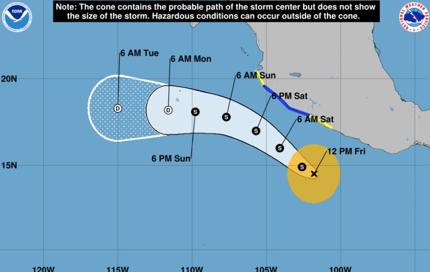 tormenta tropical Dalila