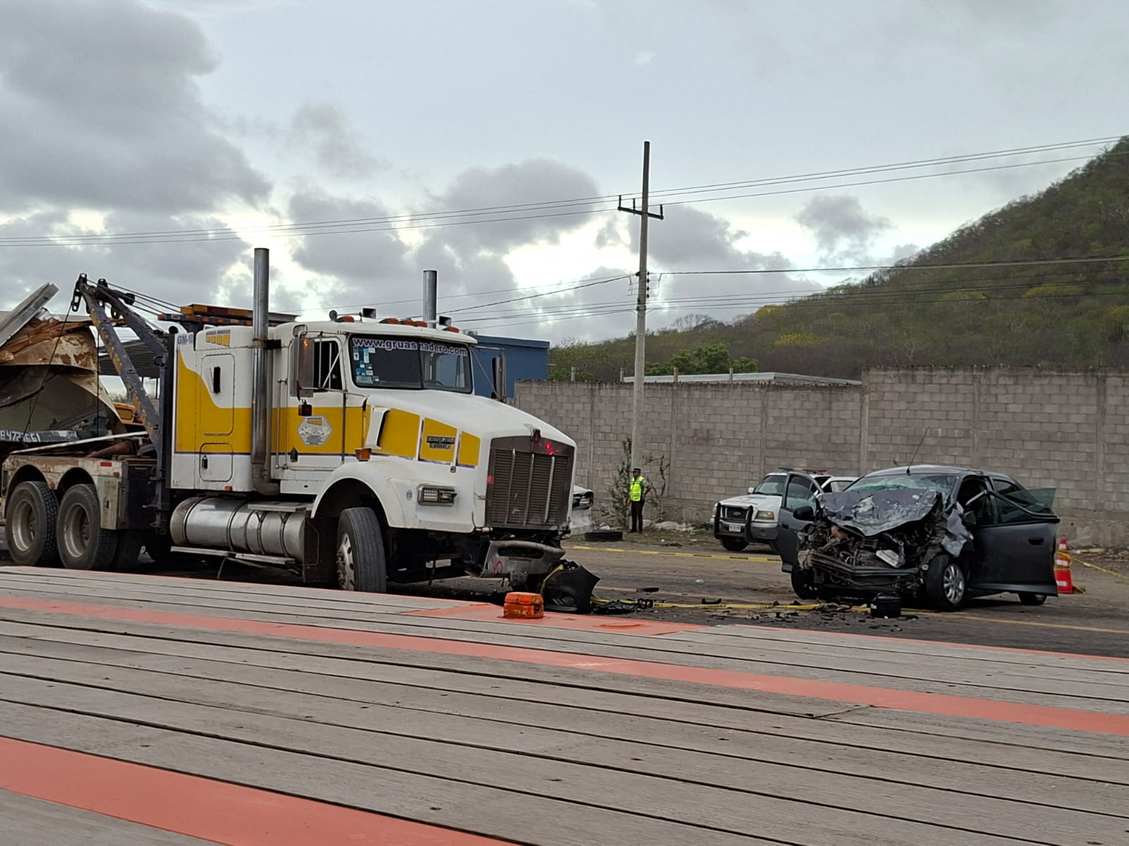 Accidente en donde falleció Ana Beatriz.