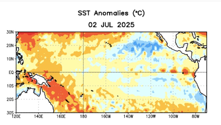 Anomalías en las temperaturas