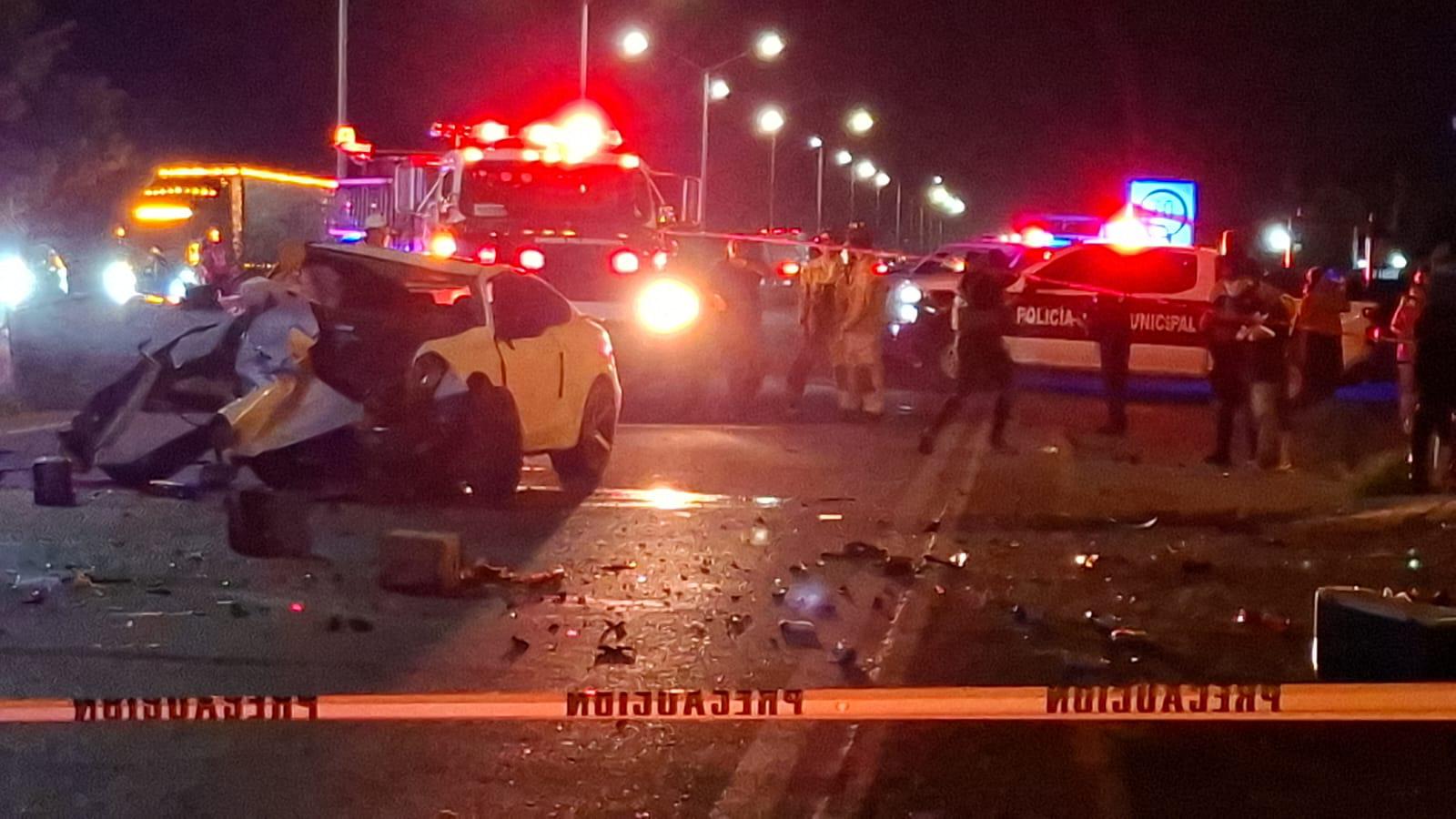 Así quedó la unidad donde viajan los dos hombres de oficio policías.
