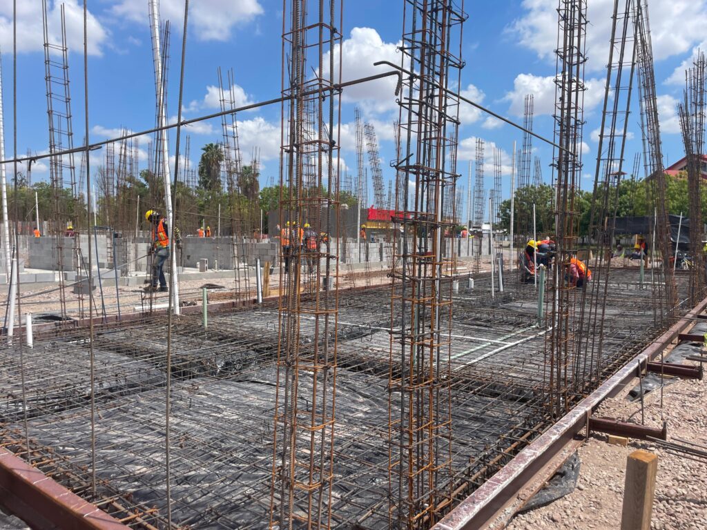 Así se ve el avance de la construcción de las acciones de Vivienda para el Bienestar en fraccionamiento Nuevo Horizonte en Los Mochis
