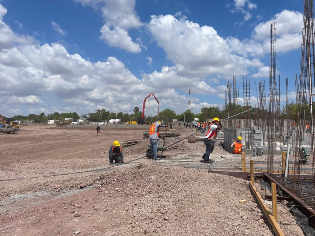Así se ve el avance de la construcción de las acciones de Vivienda para el Bienestar en fraccionamiento Nuevo Horizonte en Los Mochis
