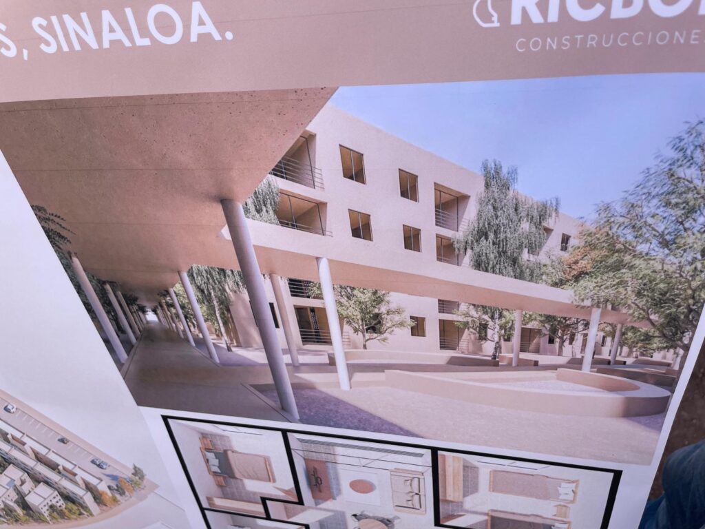 Así se ve el avance de la construcción de las acciones de Vivienda para el Bienestar en fraccionamiento Nuevo Horizonte en Los Mochis