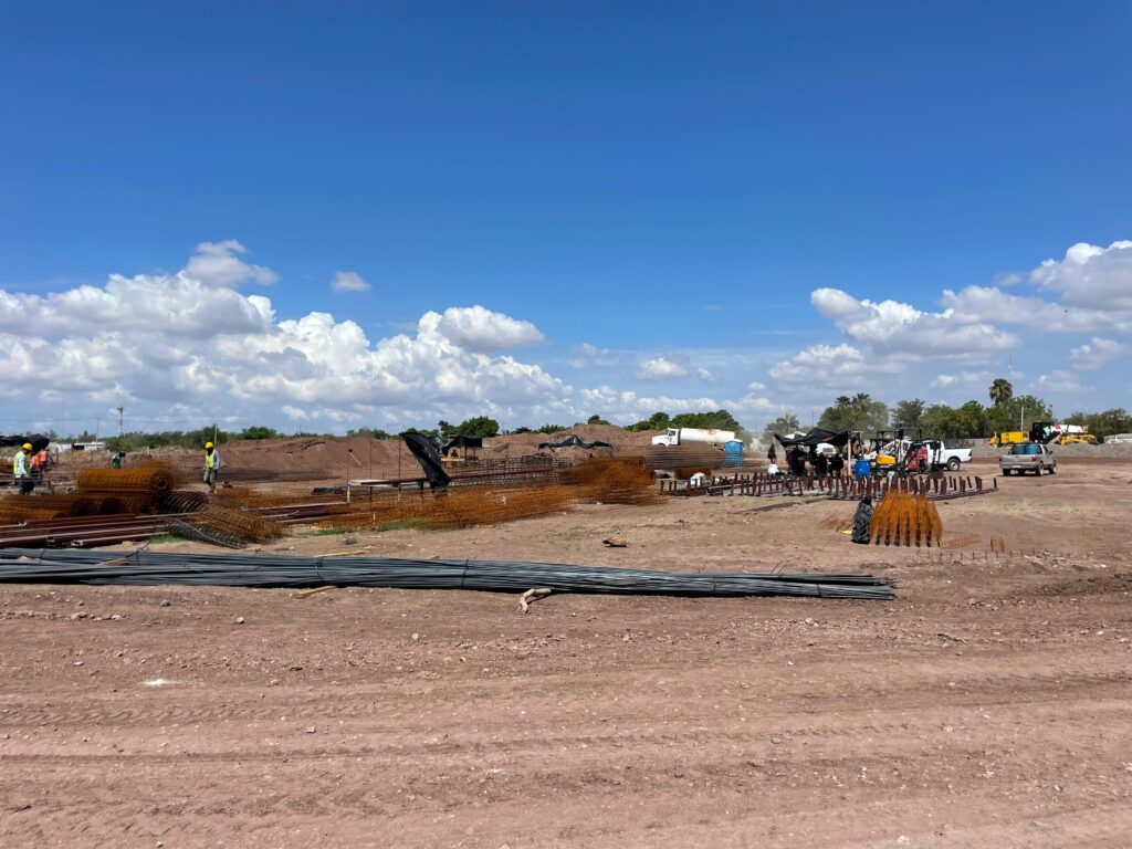 Así se ve el avance de la construcción de las acciones de Vivienda para el Bienestar en fraccionamiento Nuevo Horizonte en Los Mochis