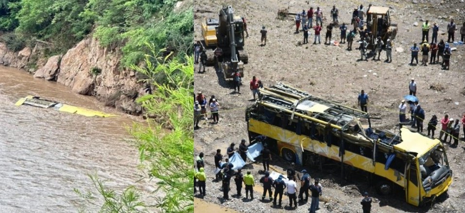 Autobús vuelca y cae el río en Guerrero; reportan 8 muertos y al menos 16 heridos