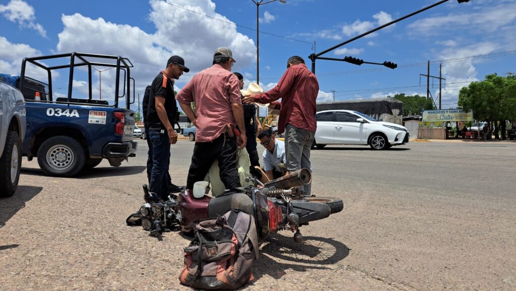 Automovilista atropella a adulto mayor en Guamúchil