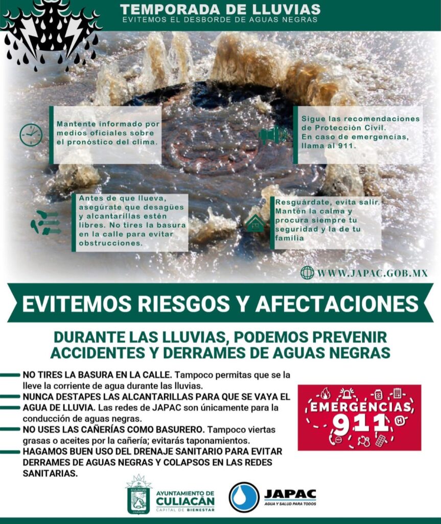 No más derrame de aguas negras