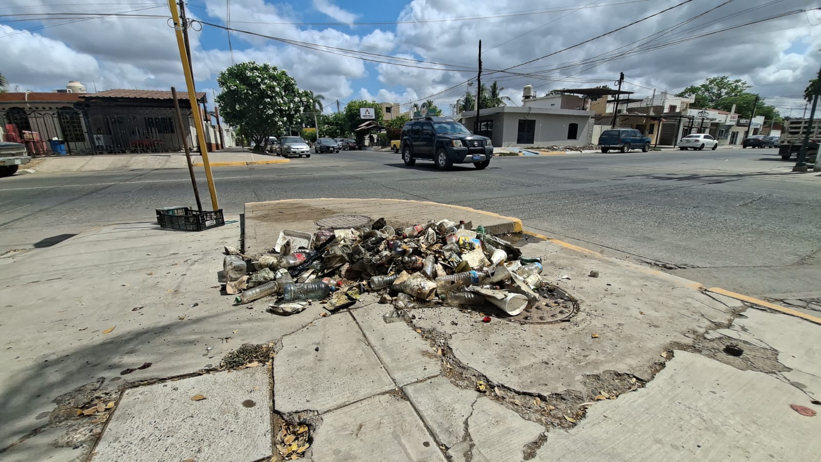 Basura en las calles de Guasave